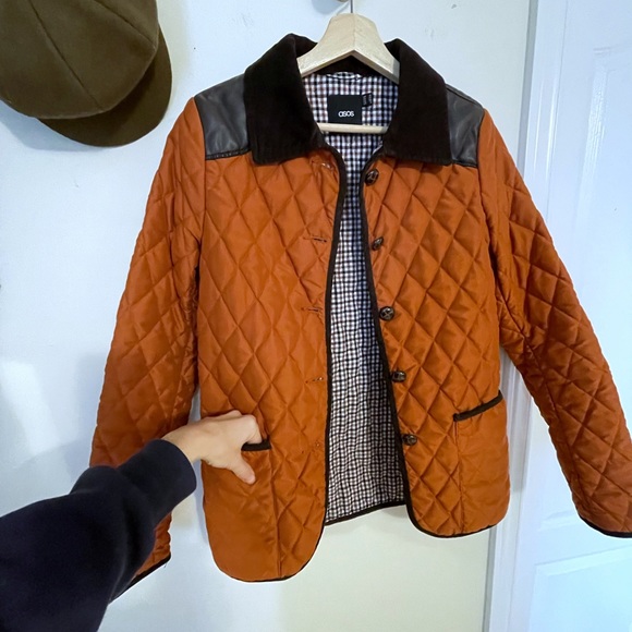ASOS Burnt Orange Quilted Chore Coat - Picture 5 of 16